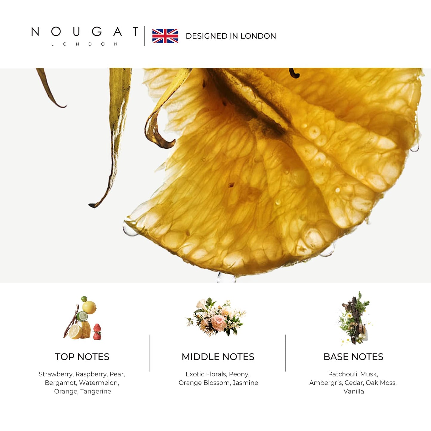 NOUGAT Pampered Shower Oil for Daily Bath Routine, Transforming Oil-to-Milk Body Cleanser for Makeup & Sunscreen Removal, Hydrating Botanical Wash for Dry Skin Relaxation at Home, Exotic Scent, 372g