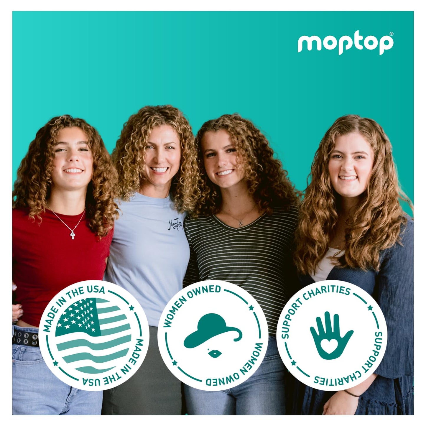 MopTop Curl Cream - Moisturizing Curl Activator for Frizz Control & Volume, Curl Defining Cream for Wavy, Curly & Coily Hair, Made with Junk-Free Natural Ingredients (Citrus Kumquat Fragrance, 6oz)
