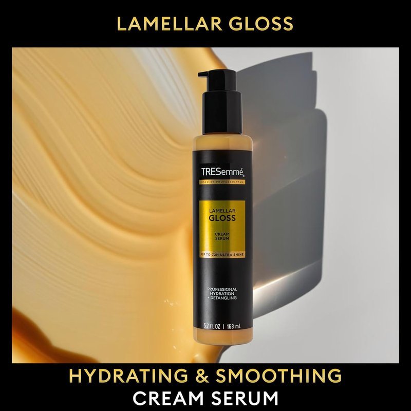 TRESemmé Hydrating Detangling Cream Serum - Ultra Shine Gloss, 5.7 Fl Oz | 72-Hour Moisture