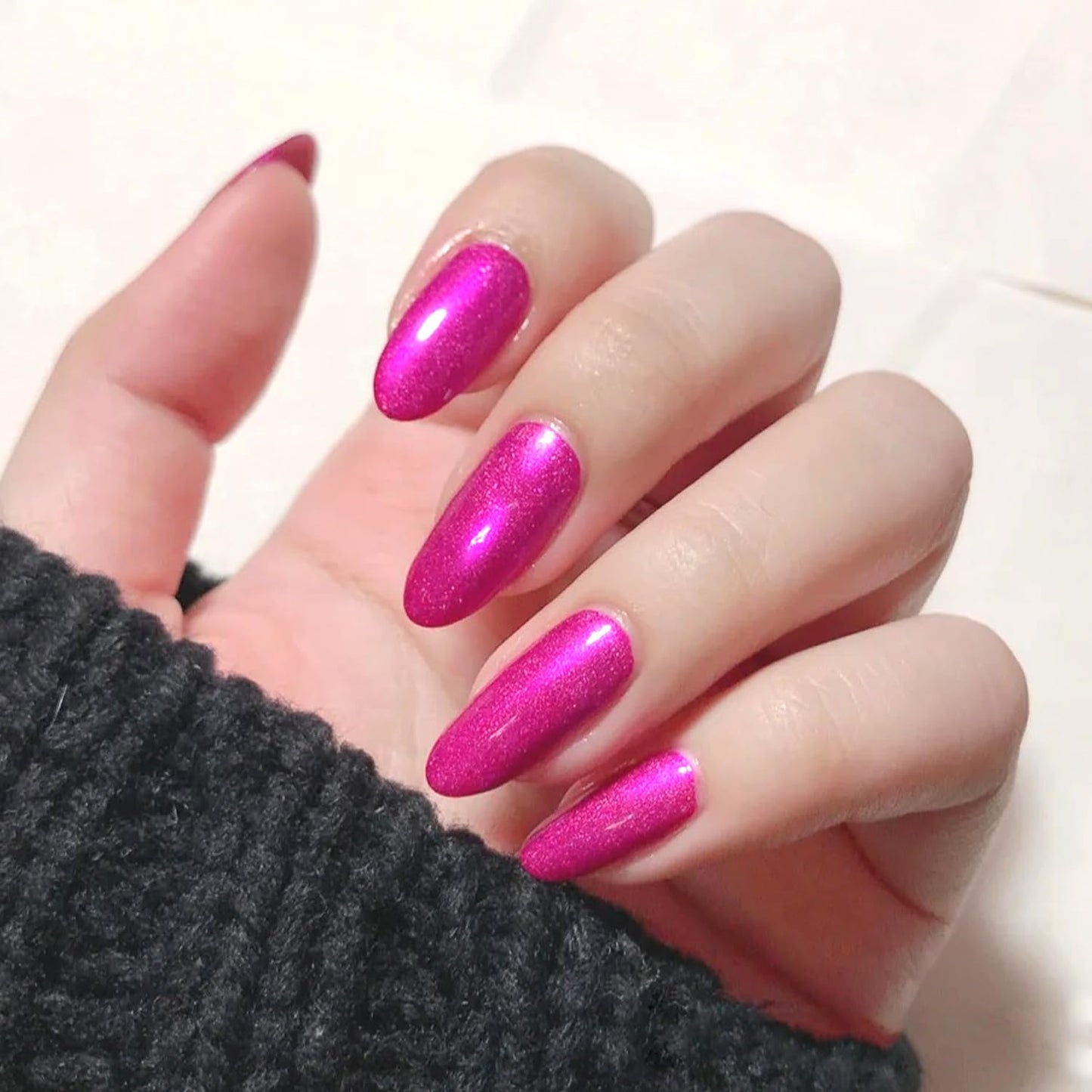 Quick Dry Nail Polish - Pearl Magenta Pink Summer Lacquer | 0.41 fl oz for Nail Art