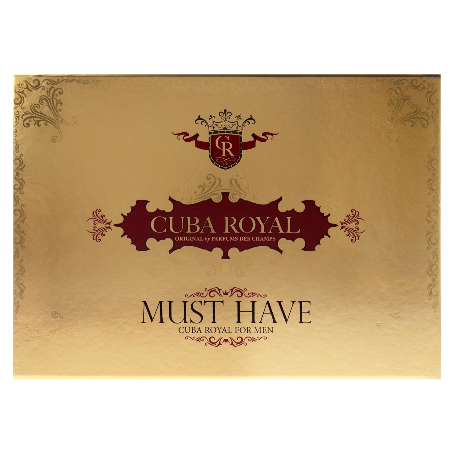 Cuba Royal for Men Gift Set (Eau de Toilette Spray 3.4 ounce, Eau de Toilette Spray 1.17 ounce, Shower Gel, After Shave, Body Spray)