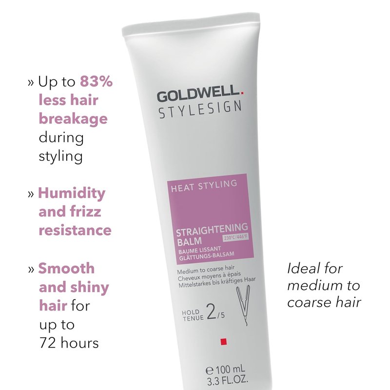 Goldwell StyleSign Straightening Balm - Smoothing Hair Treatment for Frizz Control | 5.1 oz