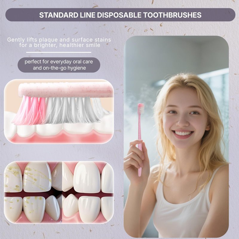 Fresings 120-Pack Disposable Toothbrushes Individually Wrapped, Soft PBT Bristle Bulk Travel Manual Toothbrushes for Adults & Kids, Guest Bathroom, Hotel, Camping, Donation – 4 Gemstone Colors