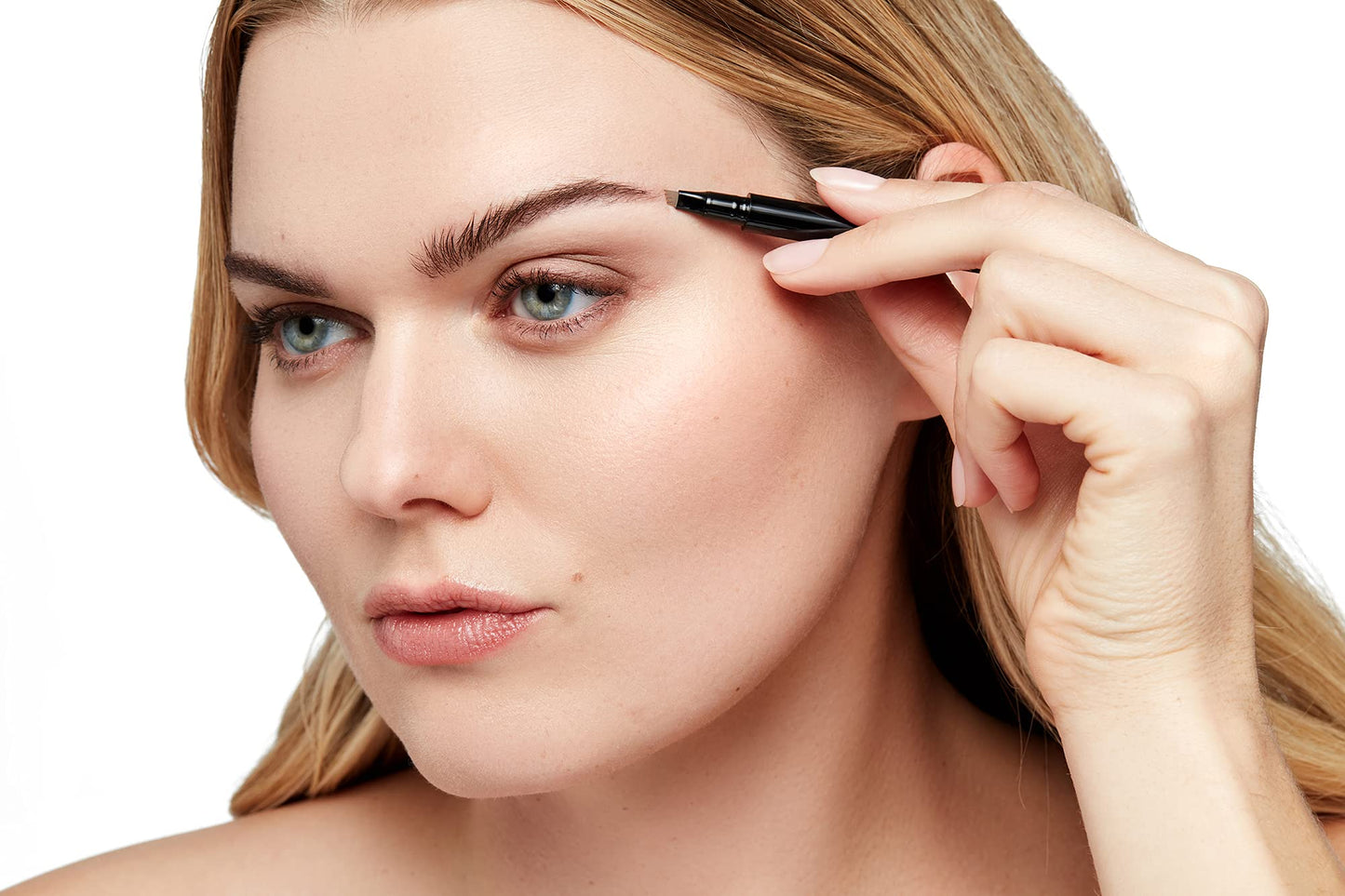 Arches & Halos Microblading Brow Shaping Pen - Fuller, More Defined Brow - Long-lasting, Smudge Resistant, Rich Color - Vegan and Cruelty Free Makeup - Mocha Blonde - 0.8 ml