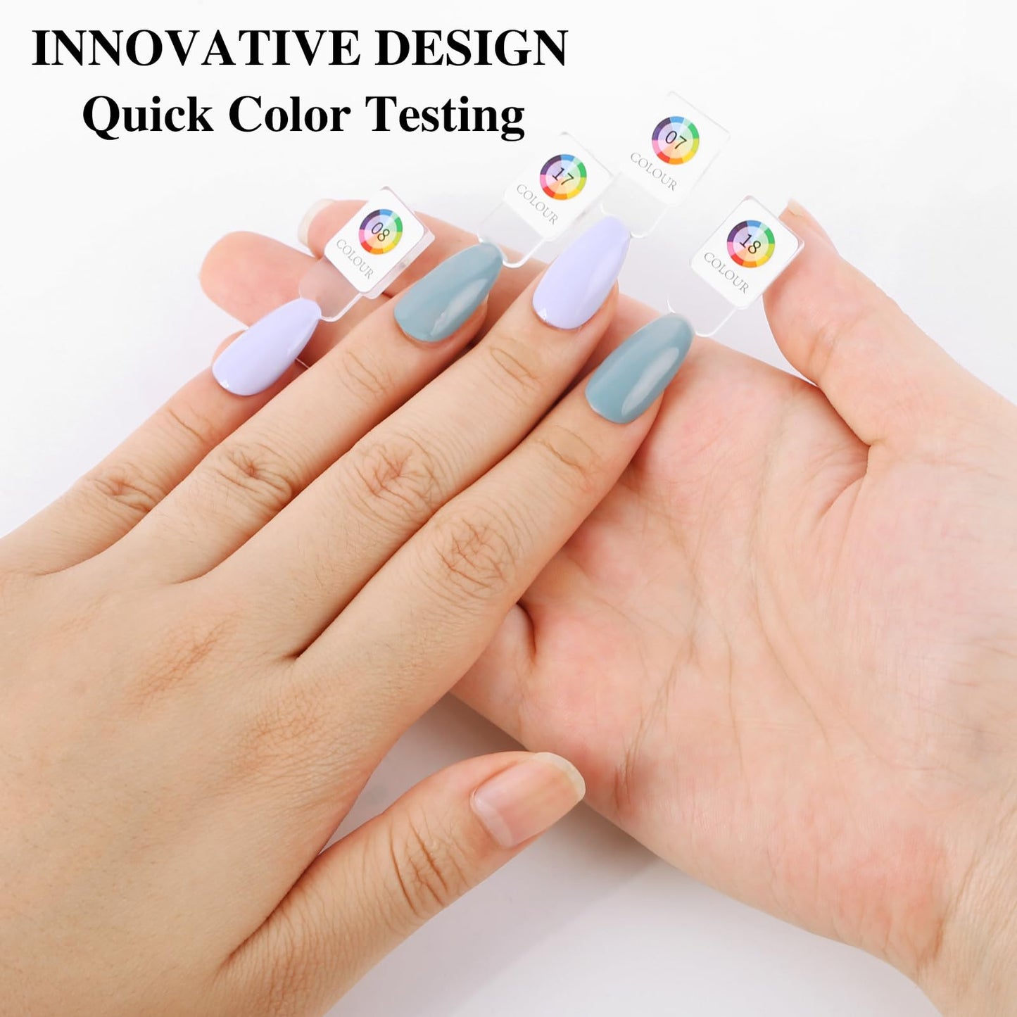 C12rtive 96 Magnetic Nail Swatch Book,Leather Magnetic Color Display Book with 96PCS Magnetic Tips & 1-120 Number Labels,Perfect for Nail Polish Nails Art Design(White)