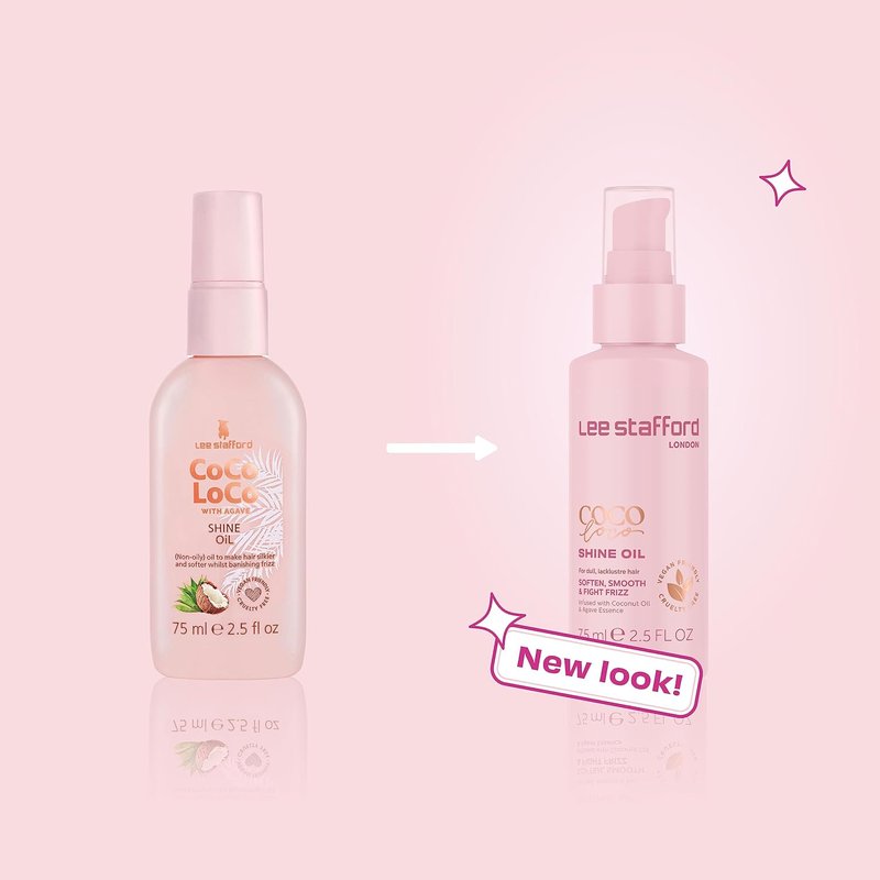 Lee Stafford Shine Hair Oil - Nourishing Anti-Frizz Oil for Dry Hair | Adds Moisture & Shine, 1.7 Fl Oz