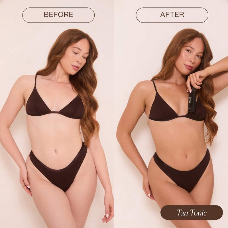 Filter by Molly-Mae Tan Tonic Express – 100ml Instant Tanning Water for Face & Body | Golden, Streak-Free Glow | Fast-Drying Self Tanner | Dries in Under 60 Seconds