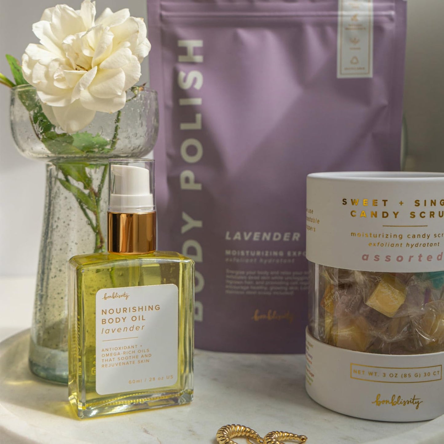 Bonblissity Nourishing Body Oils, 2oz Travel Size - Lavender Scented
