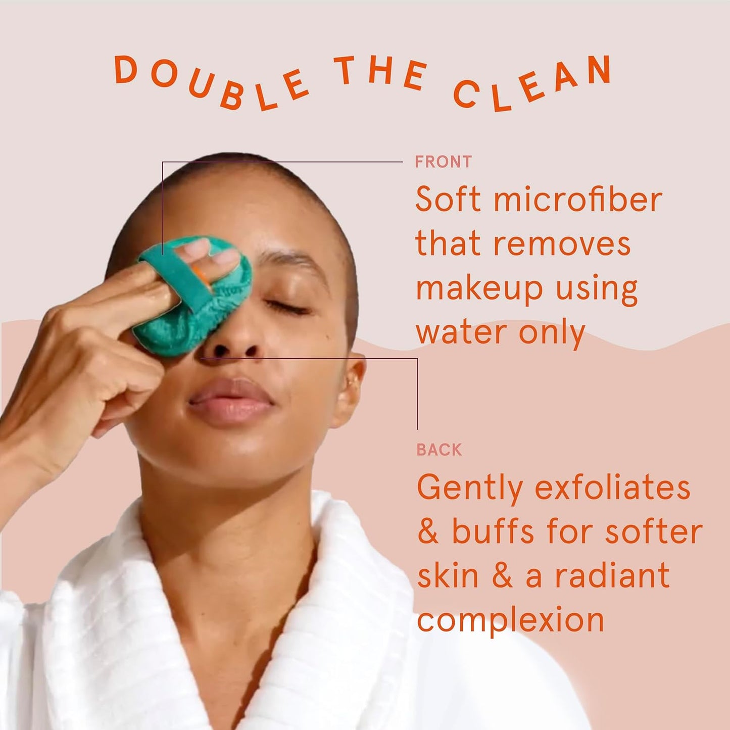 Cleanlogic Daily Skincare Set for Sensitive Skin - 3 Exfoliating Cloths & 9 Gentle Makeup Remover Pads | Soft Texture for Smooth Cleansing