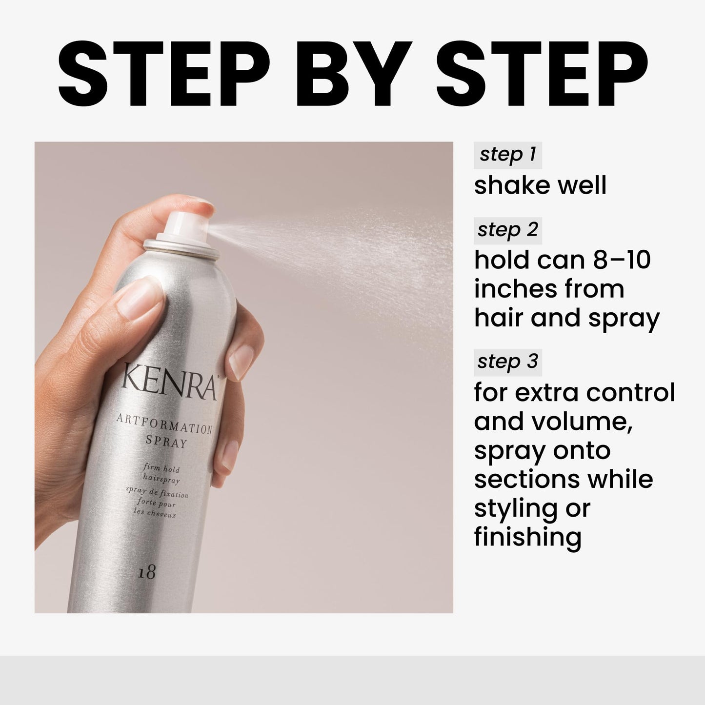 Kenra Professional Artformation Spray 18 | Firm Hold Hairspray | Volume & Styling Control | Fast-dying Formula| All Hair Types