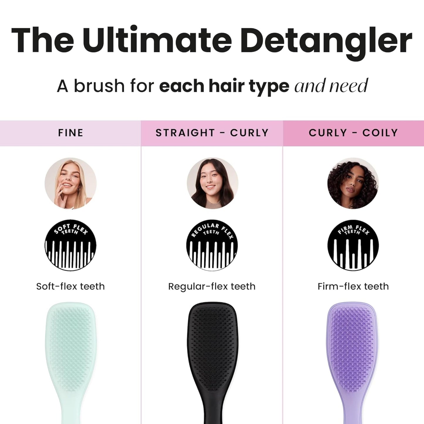 TANGLE TEEZER The Wet Detangler, Liquorice Black, All Hair types, unisex-adult