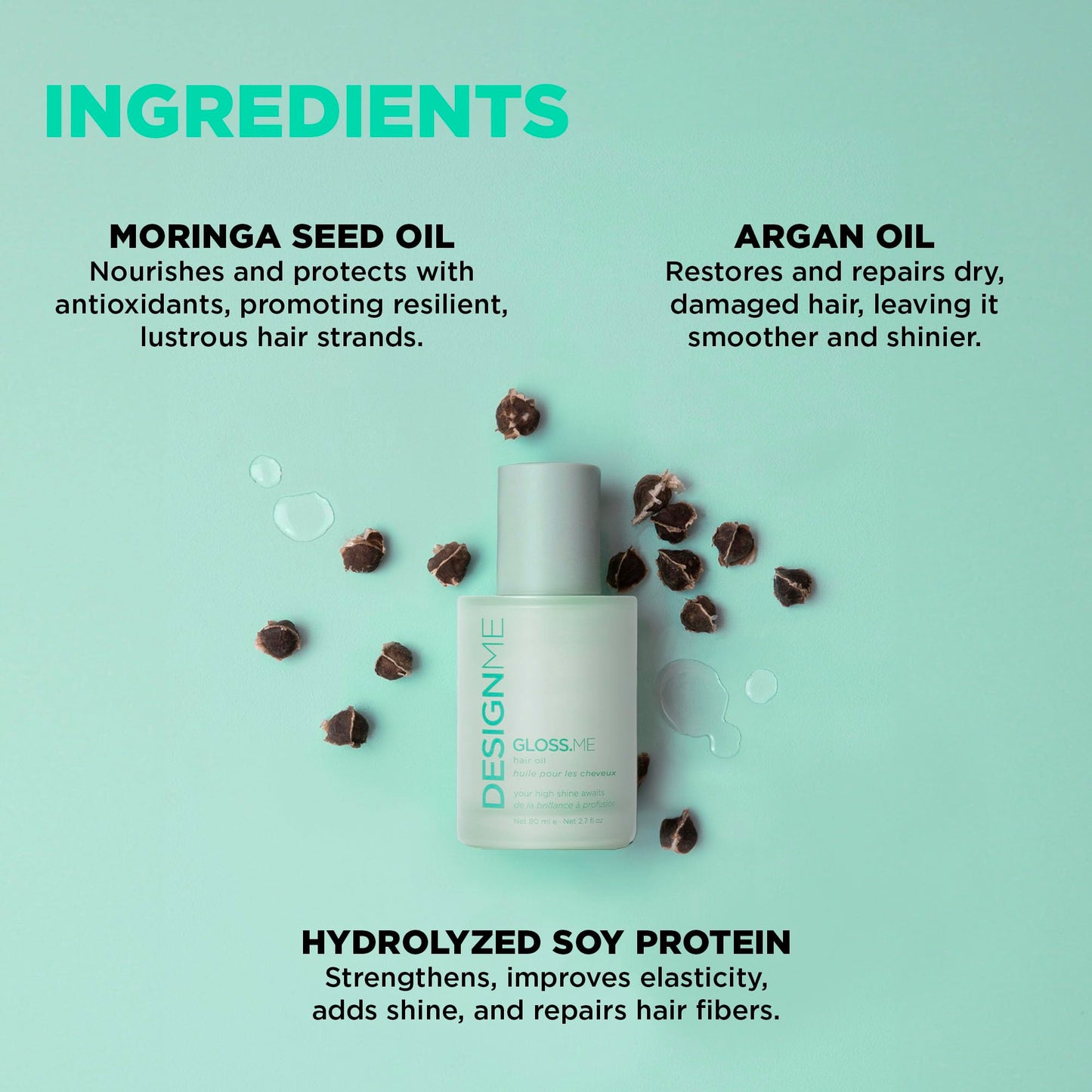 DESIGNME GLOSS.ME Hair Serum 2.7 Oz