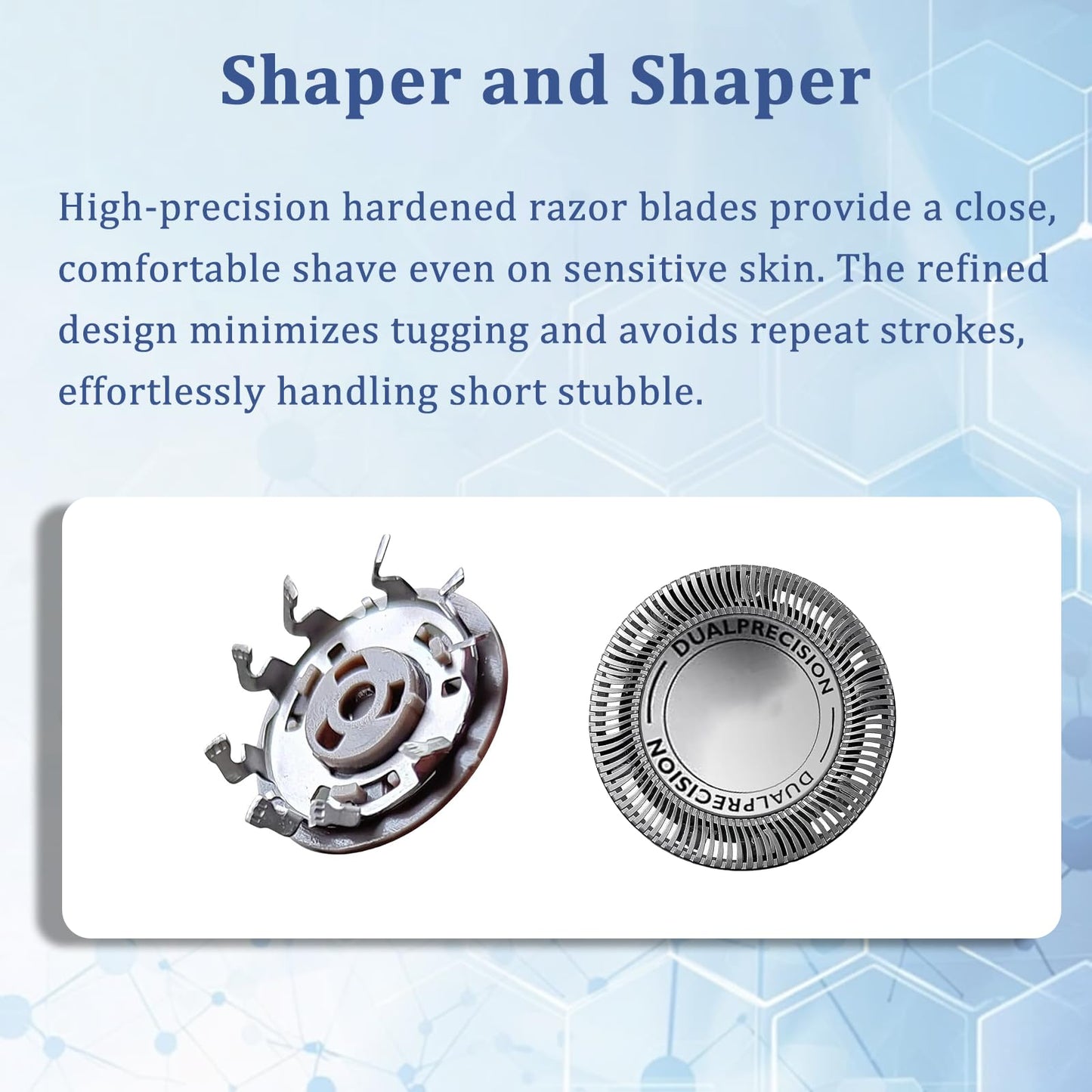 S3000 Replacement Razor Blade Compatible with Philips Norelco Aquatec Shavers,Razor Blades for S3000 Series S3206 S4303.6 Pcs