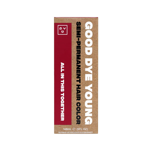 Good Dye Young Semi-Permanent Hair Color, Vegan and Cruelty-Free Red Hair Dye, Last up to 24 Washes, Non-Damaging Conditioning Hair Color (5FL OZ, All in This Together)