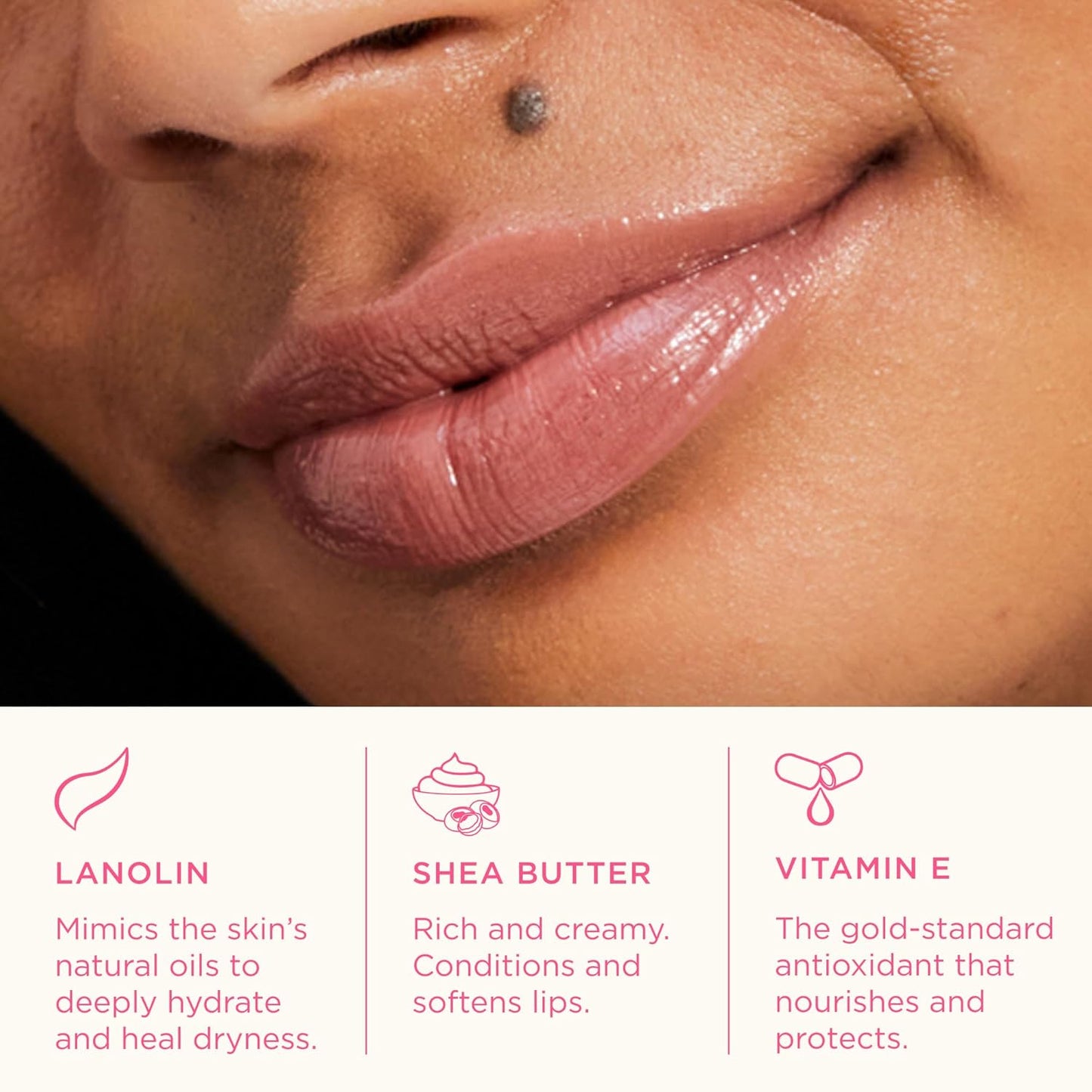 Lanolips Tinted Lip Balm - Moisturizing Color-Tinted Balm with Lanolin & Vitamin E | Perfect Nude (12.5g)