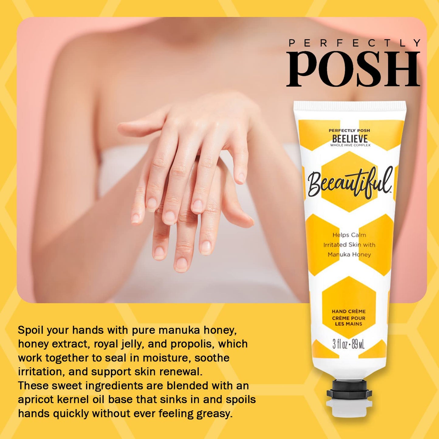 Perfectly Posh - Beeautiful Hand Cream - Hand Cream - 3 fl oz