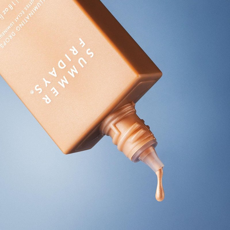 Illuminating Drops - Hydrating Serum with Hyaluronic Acid | Dewy Summer Makeup & Skincare Benefits (1 Fl Oz)