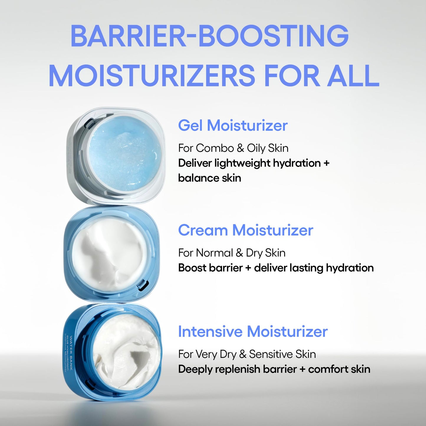 LANEIGE Water Bank Blue Hyaluronic Gel Moisturizer Mini: Lightweight Hydrating Face Gel with Mint Extract, Hypoallergenic & Dermatologist-Tested