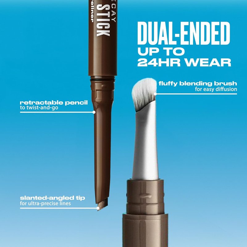 Urban Decay 24/7 Liquid Stick Waterproof Eyeliner - Smudge-Proof, Long-Lasting Dual-Ended Gel Liner with Brush | 0.012 oz