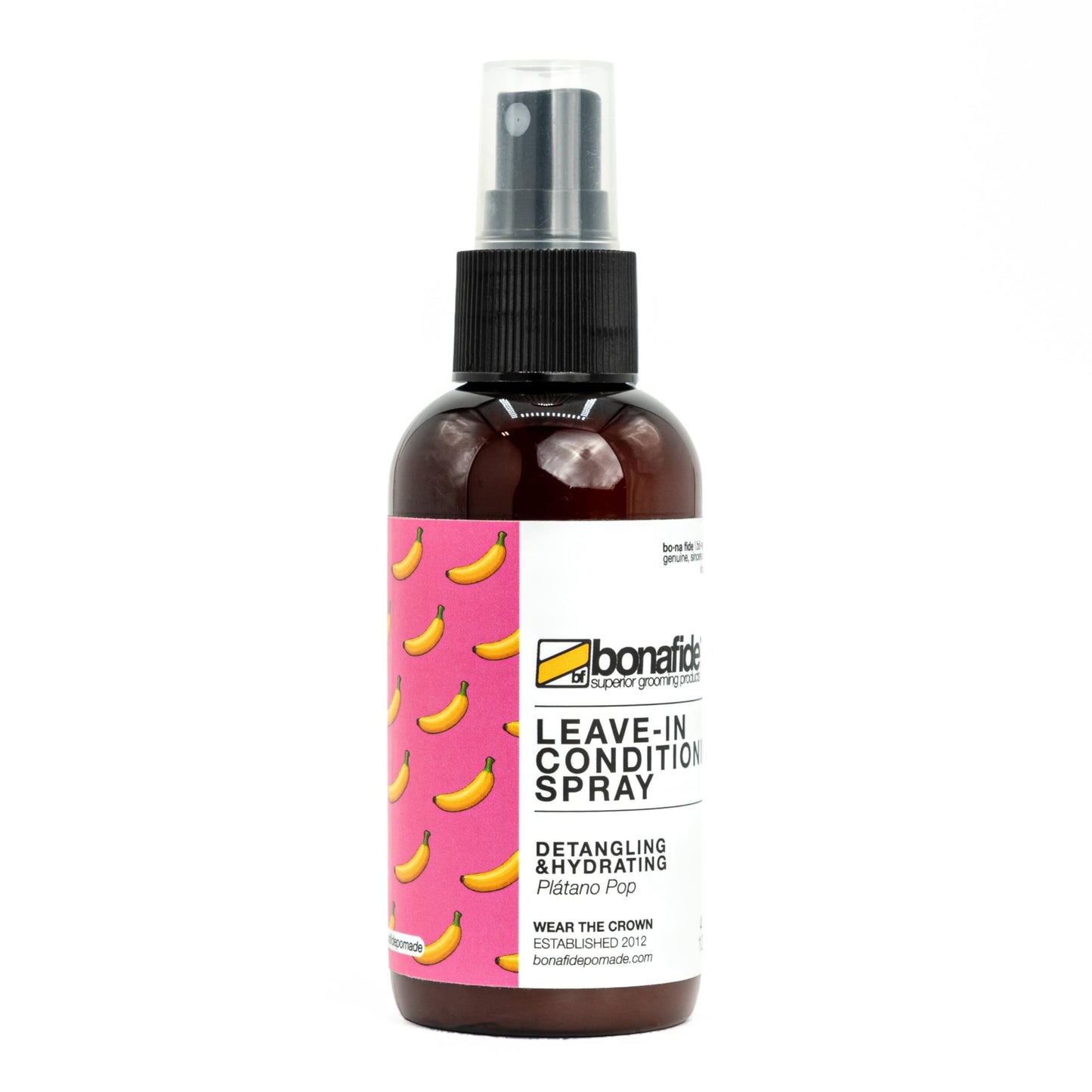 Bona Fide Pomade Leave-In Conditioning Spray, 4 oz. | DETANGLING & HYDRATING helps reduce frizz & protects from heat & uv