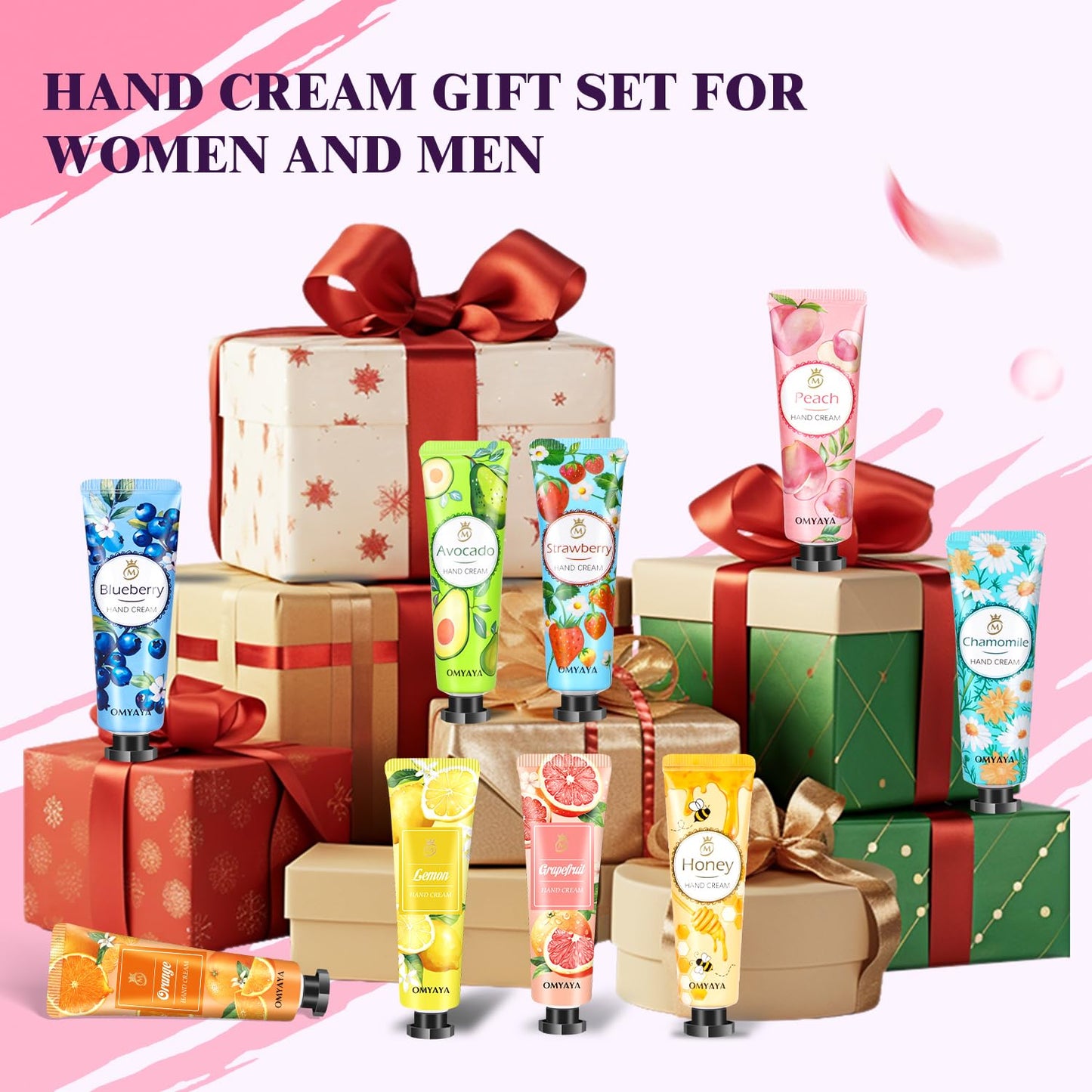 KIYTARBOO 120 Pack Bulk Lotion, Teacher Appreciation Gifts, Mini Hand Cream Gift Set, Travel Size Lotion, Hand Cream for Dry Cracked Hands, Bulk Valentine's Day Gifts for Adults Women Nurse Coworkers
