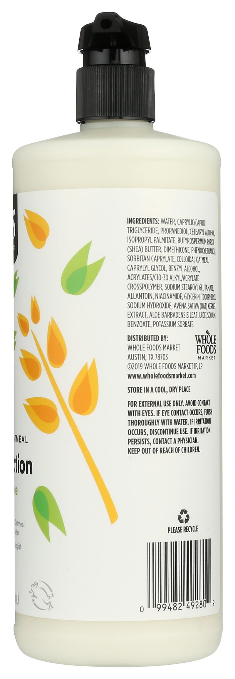 365 by Whole Foods Market, Colloidal Oatmeal Lotion, Fragrance Free, 32 Fl Oz