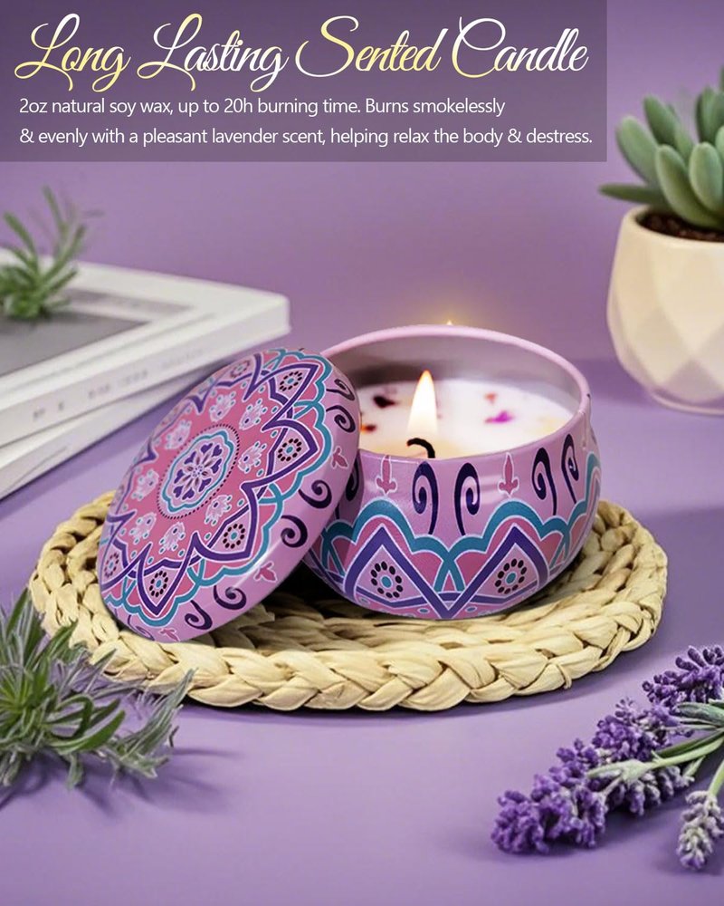 Spa Gift Baskets for Women - 12-Piece Self-Care Kit with Candle, Bath Salts & Eye Mask | Perfect Gift for Mother's Day, Birthdays & Get Well Soon