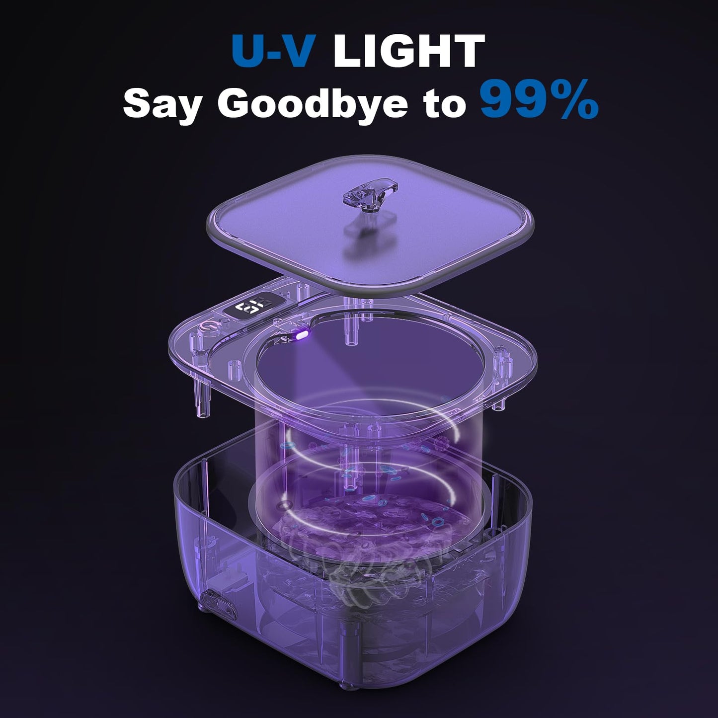 LONGMON Ultrasonic Retainer Cleaner and Retainer Storage Case Bundled Set Contains Ultrasonic Retainer Cleaner Machine and Double Layer Retainer Case