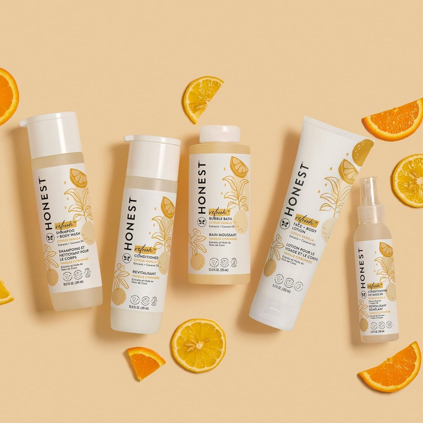 Silicone-Free Baby Conditioner - Gentle Tear-Free Formula with Naturally Derived Ingredients | Citrus Vanilla, 10 fl oz