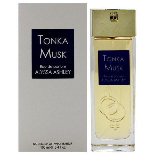 Alyssa Ashley Tonka Musk - Perfumes for Women and Cologne for Men - Long Lasting Amber Fragrance - Mens Cologne - 3.4 oz EDP Spray
