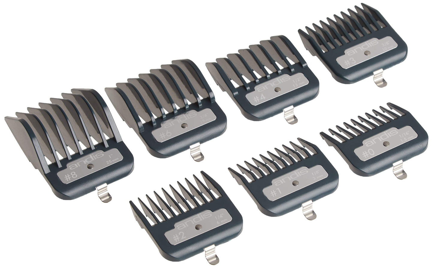 Andis Master Series Clipper Guard Comb Set, Fits ML, MLC, LCL & US-1