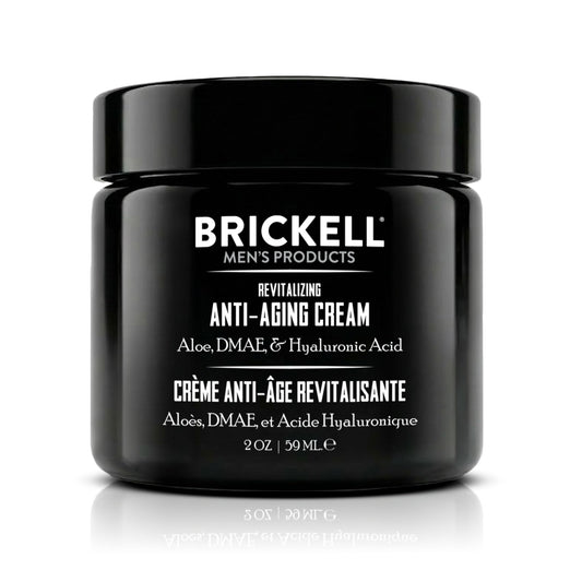 Brickell Men's Revitalizing Anti-Aging Cream For Men, Anti Wrinkle Night Face Cream To Reduce Fine Lines and Wrinkles, With Vitamin E, Jojoba Oil, and Hyaluronic Acid, 2 Ounce, Scented