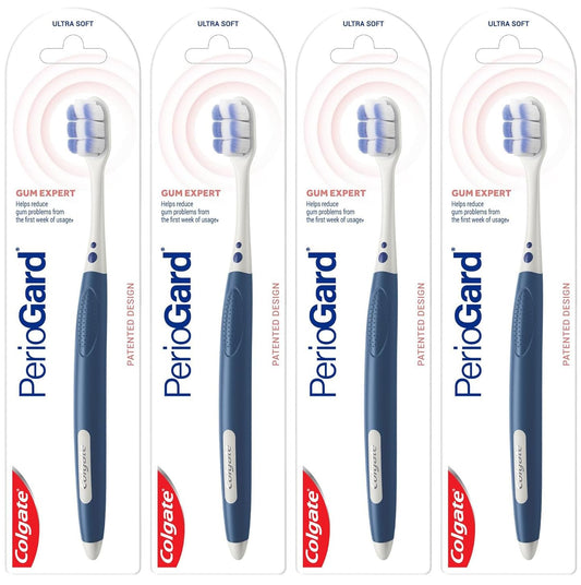 Colgate PerioGard Ultra Soft Gum Expert Toothbrush, Multi Color, Pack of 4 4