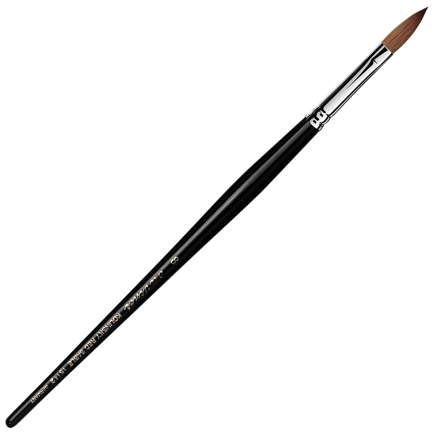 da Vinci Size 6 Acrylic Nail Brush - Round Russian Red Sable with Blue Handle