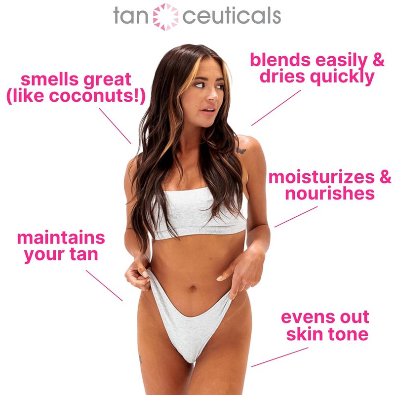 Tanceuticals Everyday Tan Extender Lotion - Nourishing Aloe & Vitamin E for Even Color | 8 FL oz, Coconut Scent