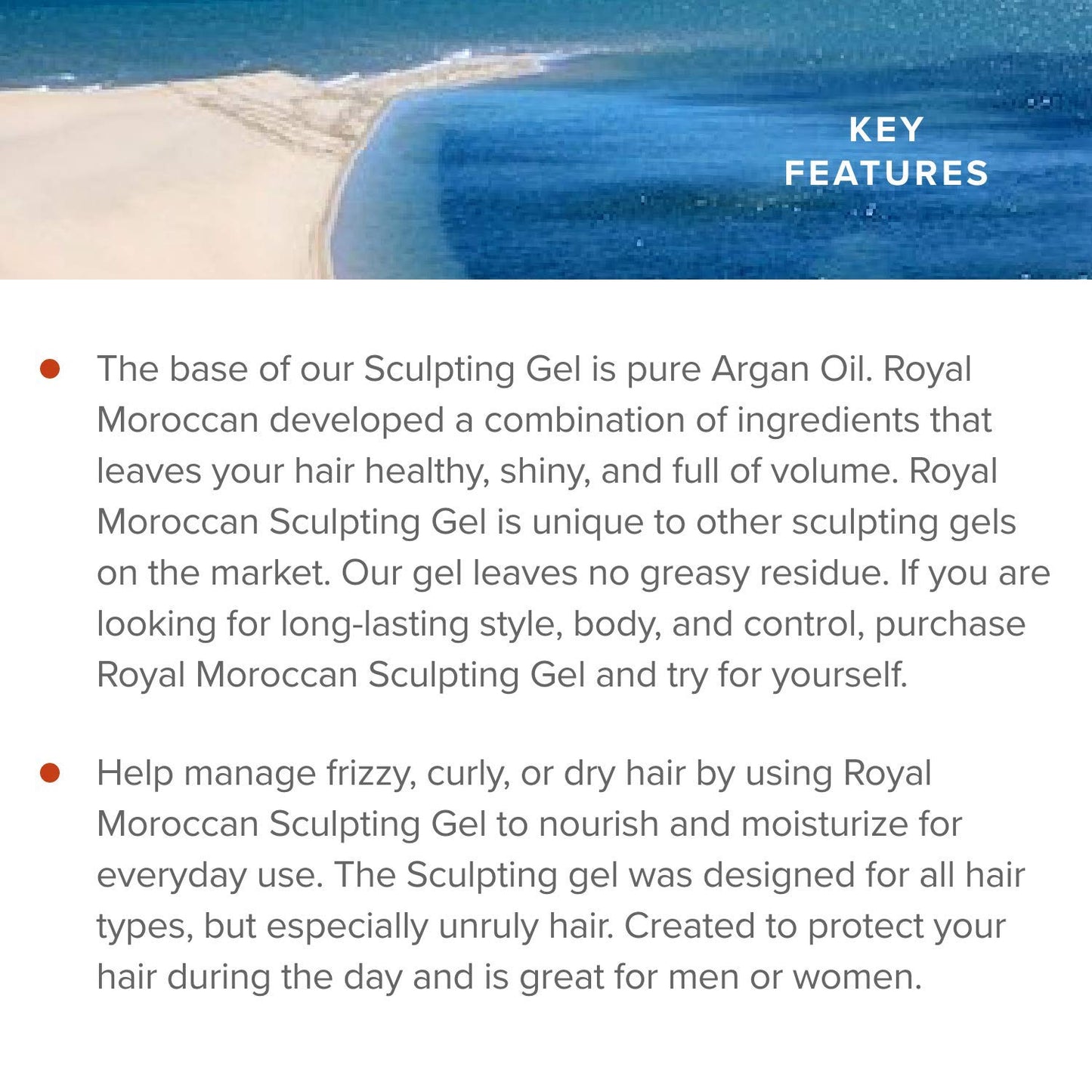 Royal Moroccan Sculpting Gel | Moroccan Argan Oil For Hair | Curly Hair Styling Gel | Hair Styling & Smoothing Products | Quick Drying Argan Oil Hair Products 500 ml (16.9 fl oz)