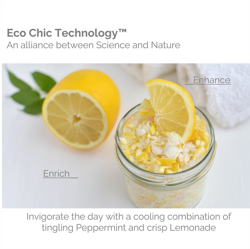 GIOVANNI Cool Mint Lemonade Salt Scrub - Salt Based Body Scrub, Gentle Body Exfoliant With Crushed Mint Leaves, Essential Oils, Aloe, Invigorating & Energizing Mint & Lemon Body Scrub - 9 Oz (2 Pack)