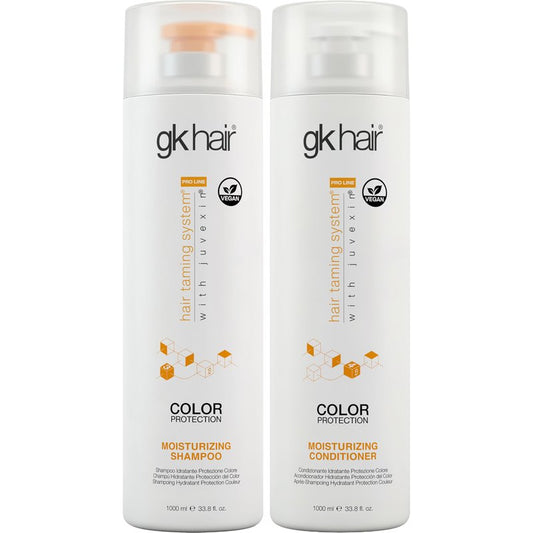Moisturizing Shampoo and Conditioner Hydrate Set for Colored Treated Hair Keratin Treatment Cleansing Dry to Normal Sulfate Paraben Free All Hair Types for Men and Women By GK HAIR - (2 X 33.8 Oz)