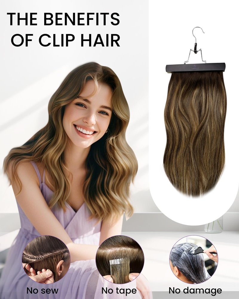 LaaVoo Human Hair Clip in Ombre Off Black to Silver Grey Hair Extensions Clip ins Black Balayage Clip in Hair Extensions Real Human Hair Short Silky Straight 12 Inch 5pcs/80g