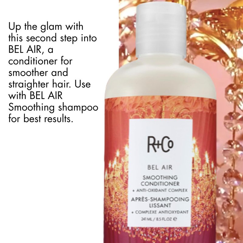 R+Co Bel Air Smoothing Conditioner – Anti-Oxidant Complex for Smooth, Frizz-Free Hair for All Hair Types – UV Protection, Shine & Hydration – Sulfate-Free, Vegan & Cruelty-Free – 8.5 oz