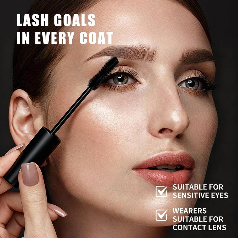 Telescopic Tubing Mascara for Women 60 Plus - Sky High Lift, Waterproof Formula with Nourishing Essence, Clump-Free & Long-Lasting Lash Definition