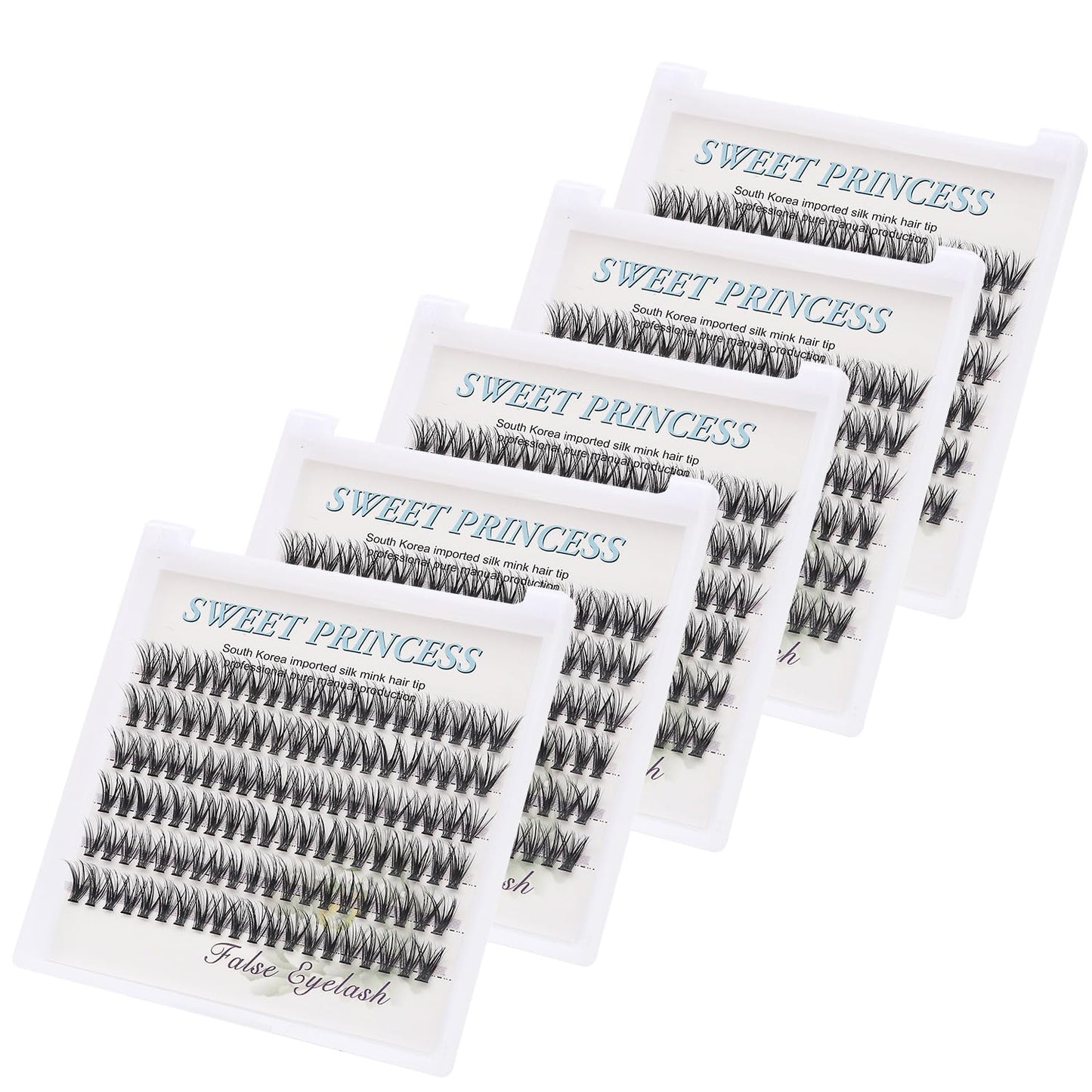 Bodemrincer 20 Root Thickness 0.07mm C Curl 8-10-12-14-16mm MIX 7D/10/12/20/30/40/50/60D 3D Individual Eyelashes Extension Soft Black Fake False Eye Lashes Tools (5 PACKS-14MM)