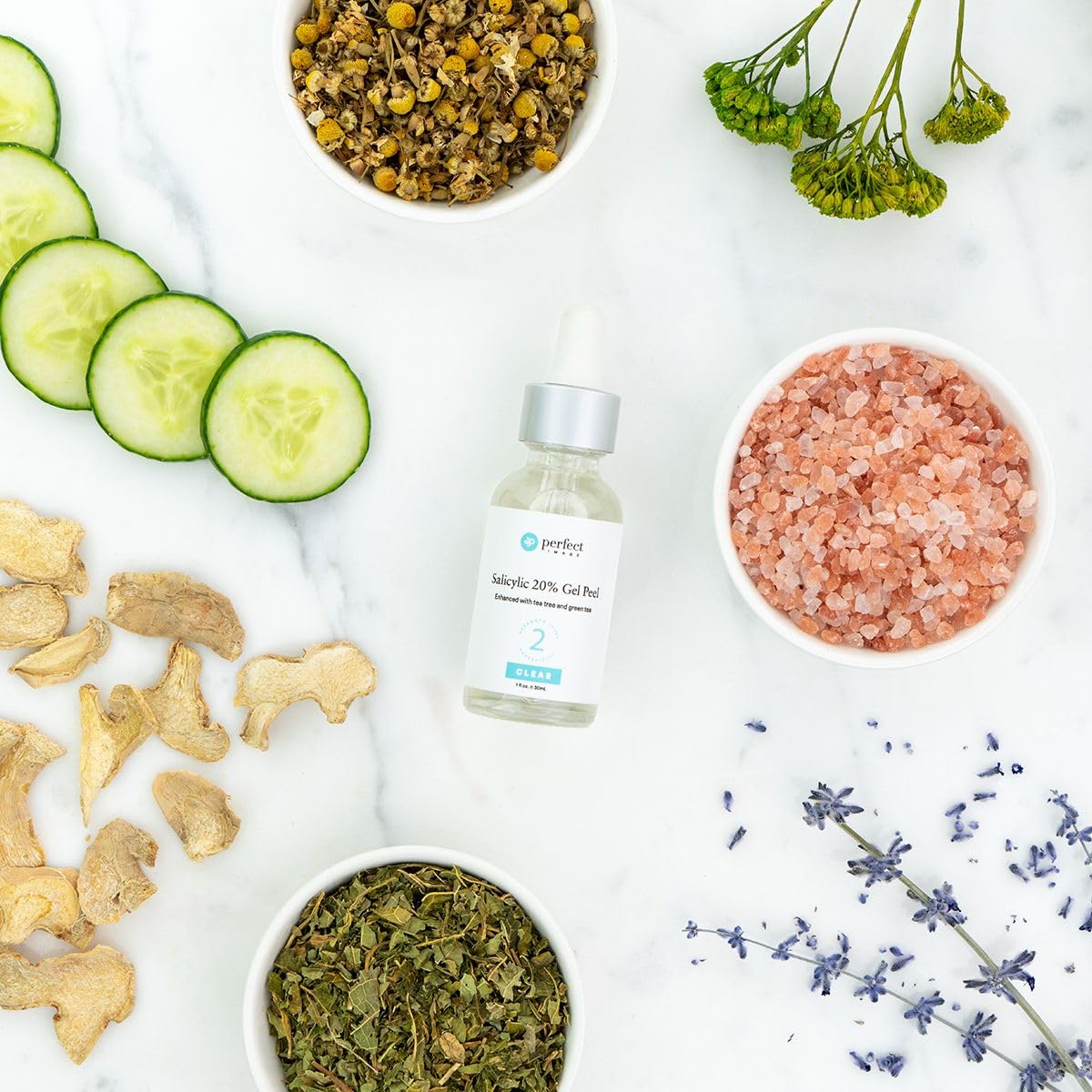 Salicylic Gel Chemical Peel - Enhanced with Green Tea Extract and Tea Tree Oil