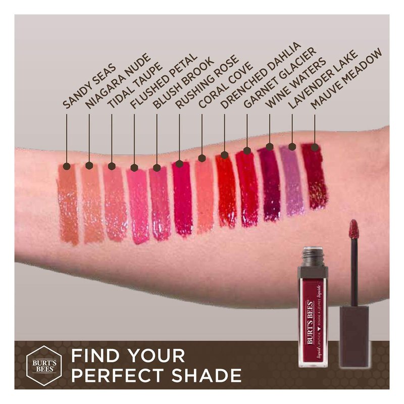 Burt's Bees 100% Natural Moisturizing Liquid Lipstick, Blush Brook - 1 Tube