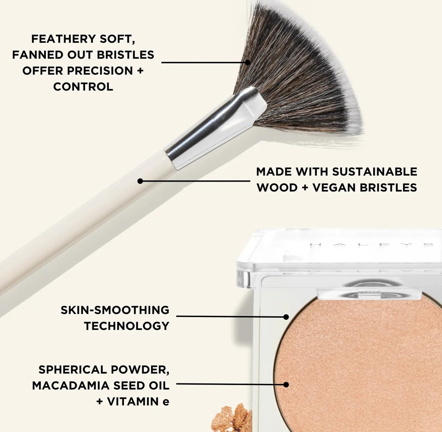 Haleys Re-fract Highlighter Powder, Illuminating, Cruelty-Free, Warm