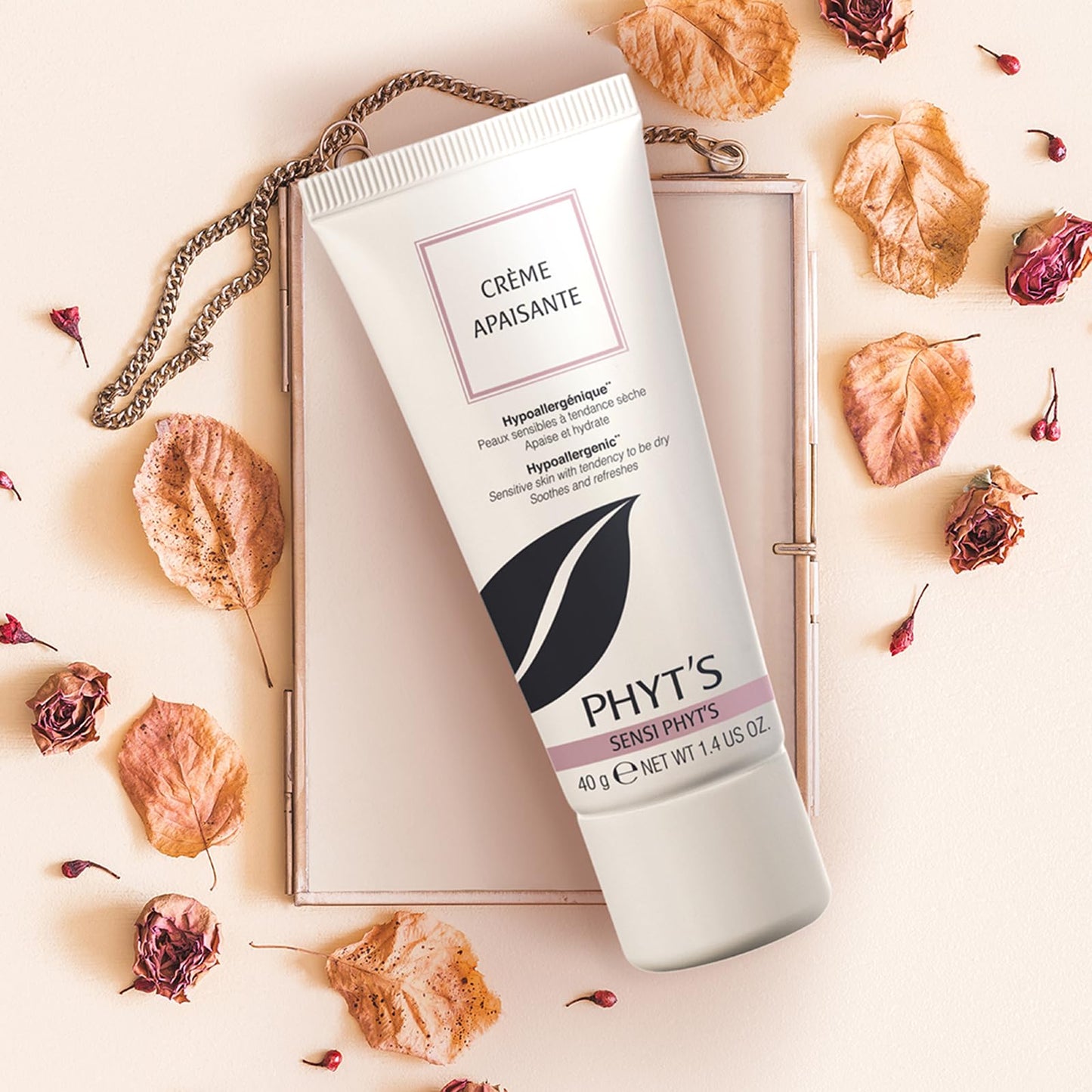 Phyts Soothing Cream - Face Moisturizer Ideal for Dry and Sensitive Skin - Reduces Discomfort and Redness - Fragrance-Free Vegan Face Cream - 1.4 oz