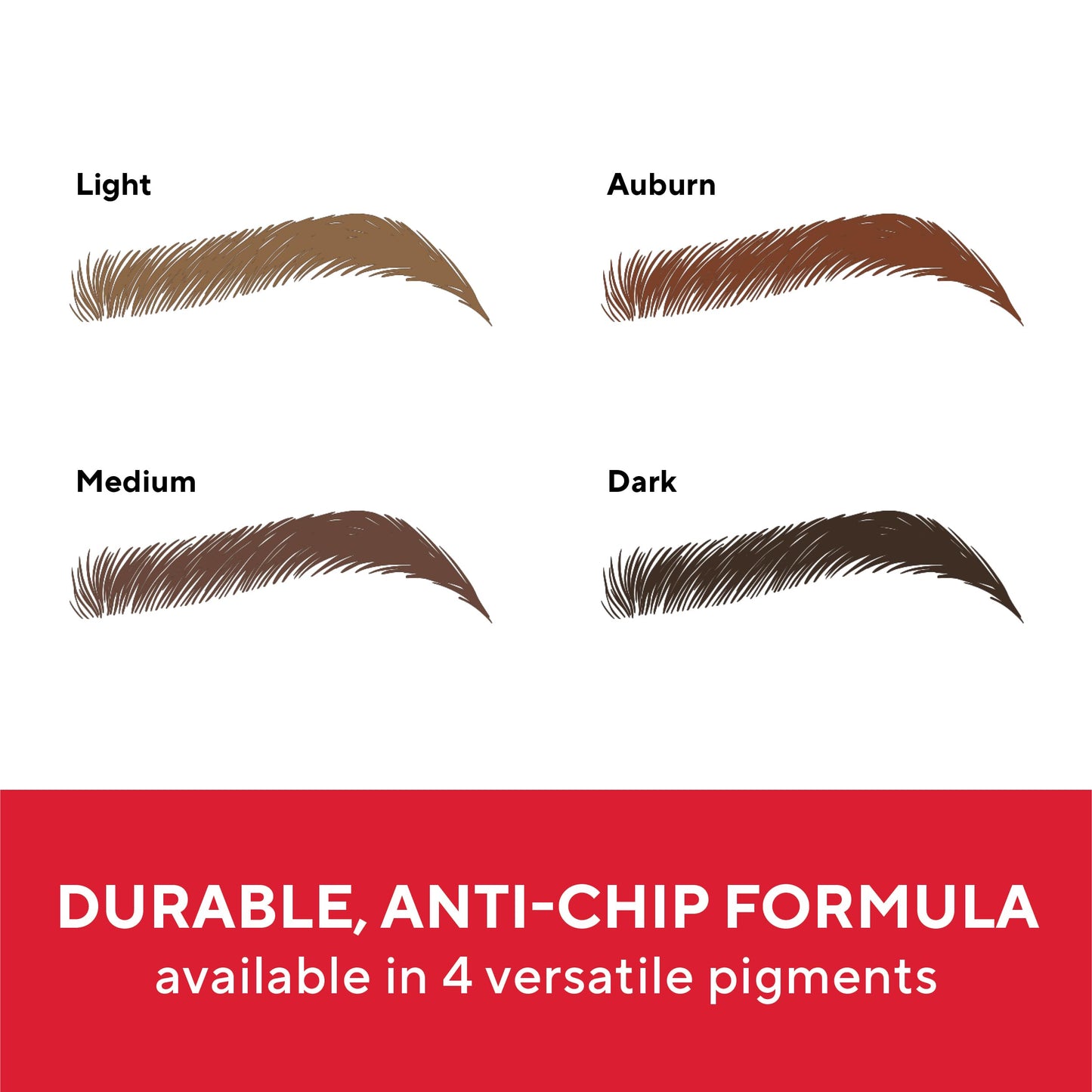 Mirabella Ultra Fine Brow Pencil, Anti-Chip Waterproof Eyebrow Pencil - Smudgeproof, Blendable & Retractable Eyebrow Pencil to Define and Fill In Brows Naturally - Light
