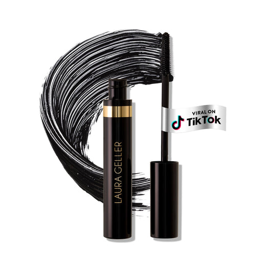LAURA GELLER NEW YORK Kajal Longwear Mascara - Lengthening, Defining, Curling, Buildable Formula Eye Makeup - Natural Look for Everyday