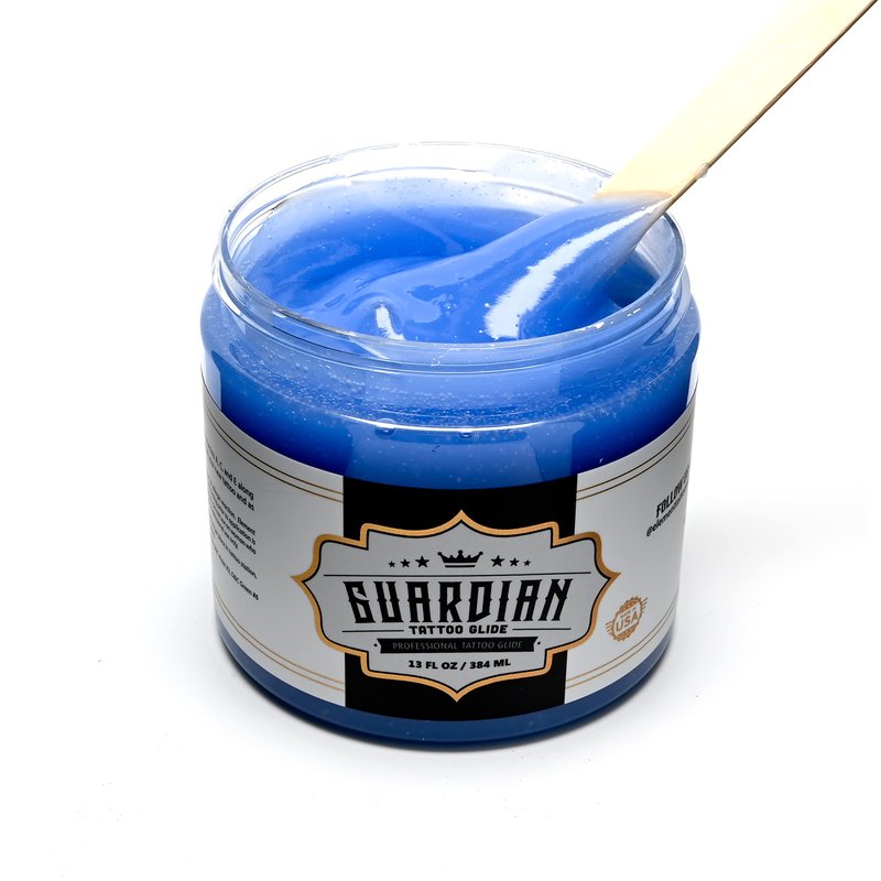 Element Tattoo Supply Guardian Tattoo Glide Gel - During Tattooing & Aftercare Tattoo Ointment, Moisturizing with Vit A, C, E & Botanical Extracts, Professional Grade, 13 oz Jar