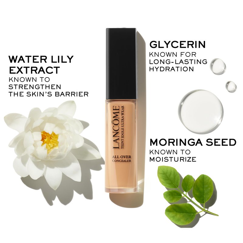 Lancôme Teint Idole Ultra Wear All Over Full Coverage Concealer - Natural Matte Finish & Lightweight Under Eye Concealer - Up To 24H Wear - 560 Suede Cool